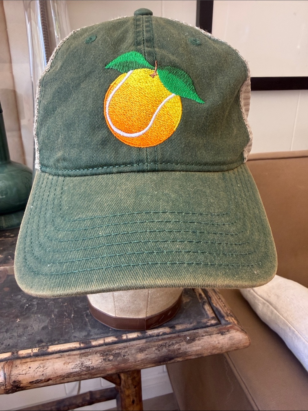 OTTO Green Trucker Hat from The Ojai Tennis Tournament